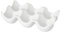 APOLLO 1742 White Ceramic 6 Egg Holder, 15.7x10x3.8