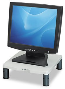 Height-Adjust Standard Monitor Riser, 13 1/8 x 13 1/2d x2-4, Platinum, Total 4 EA, Sold as 1 Carton