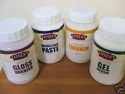 Gel Loxley Peinture acrylique 250ml Medium brillant et épaississant