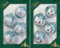 Krebs Glas Lauscha Weihnachtsdekoration/Christbaumschmuck aus Glas - 2er Boxset je 4 Christbaumkugeln - Motiv: Winterwald mit Glitter - Größe: ca. 7 cm