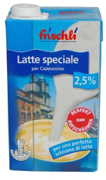 Frischli Cappuccino-Milch 2.5% Fett - 1 x 1000 ml Sonderangebot aufgrund eingeschränkter Haltbarkeit