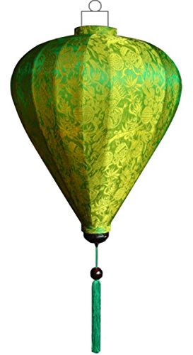 Vietnamesische Seide Lampion Ballon Grün by Lampionsenzo