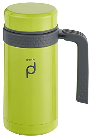 DrinkPod Vacuum Insulated Leak-Proof Flask, 450ml, Green