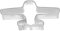 Birkmann 1010704210 Ausstechform Flugzeug 7 cm, Kunststoff, Grau, 5 x 3 x 2 cm