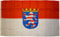 Fahne HESSEN mit WAPPEN Flagge, Grösse: ca. 90x150 cm, Ordentliche Stoffqualität - KEINE hauchdünne Chinaware - Stoffgewicht ca. 90 gr/m2