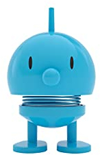 Hoptimist Bumble Wackelfigur & Glücksbringer, Skandinavische Deko Figuren für Wohnzimmer, Schreibtisch, Büro, Bürodeko & Lustige Kleine Geschenke, 4,5 x 5,8 x 7,6 cm, Small, Türkis