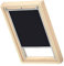 VELUX Original Roof Window Translucent Roller Blind for S06, S36, Black, with Grey Guide Rail