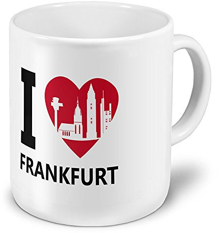 digital print XXL Jumbo-Städtetasse Frankfurt am Main - XXL Jumbotasse mit Design I Love Frankfurt am Main - Städte-Tasse, Städte-Krug, Becher, Mug