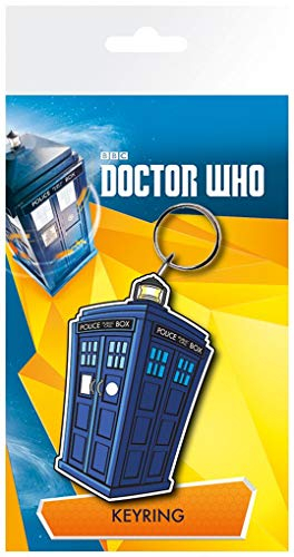 GB Eye Doctor Who, Tardis Illustration Schlüsselanhänger, Mehrfarbig