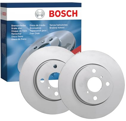 Bosch BD2106 Bremsscheiben vorne - 258 mm - 1 Satz aus 2 Scheiben | Belüftete, beschichtete Bremsscheiben - ECE-R90-zertifiziert - hohe Kühlleistung und zuverlässiger Korrosionsschutz