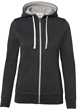 Hakro Women-Kapuzen-Jacke Bonded, 255, anthrazit/silber, 3XL