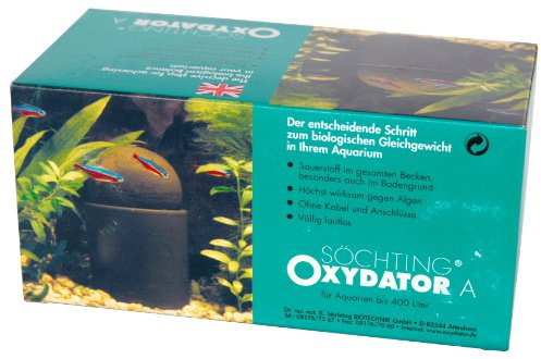 Söchting Oxydator A | Sauerstoffspender für Aquarien bis 400 Liter | Effektive Sauerstoffversorgung & Wasseraufbereitung | Fördert gesunde Wasserqualität & Fischwohlbefinden
