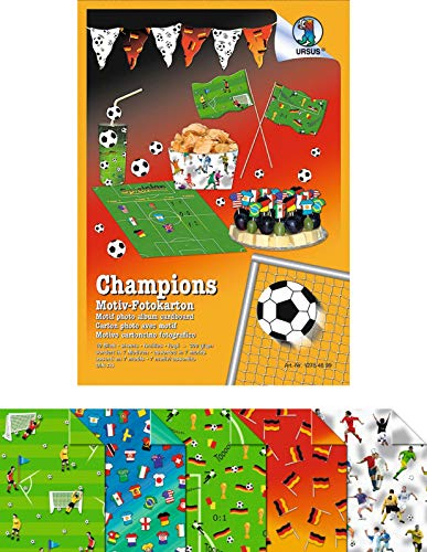 Fotokarton Motiv Fußball, Motivkarton, Bastelkarton, Papier