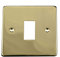 ElekTek Light Switch Cover Plate Conversion Single Victorian Brass