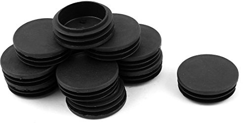 uxcell 12 Pcs 45mm Dia Round Plastic Blanking End Cap Tubing Tube Insert