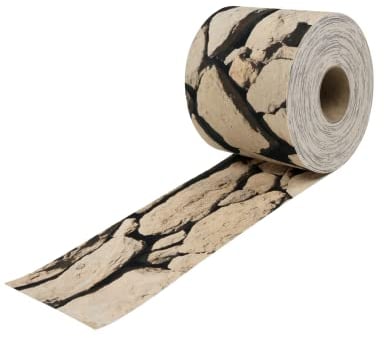Zaundruck Sichtschutzstreifen Polyester - nachhaltiger Sichtschutz für Doppelstabmattenzaun - Motiv Windschutz 26 m x 19 cm - Sichtschutz-Rolle - Ibiza