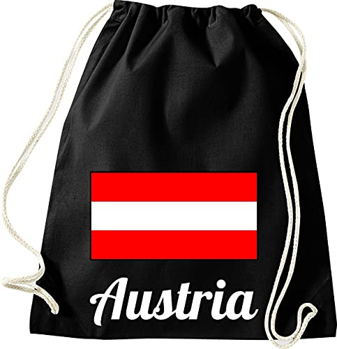 Shirtinstyle Gym Sack Turnbeutel Beutel Tasche Rucksack Land Austria Österreich