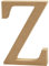 Creativ Z MDF Buchstabe, braun, 13 x 2 cm