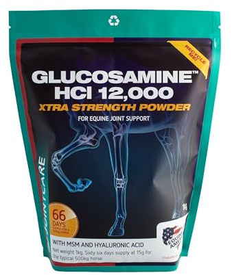 Equine America Glucosamine HCI 12000 | Premium Ready To Use Horse & Pony Supplement | Support For Joints & Mobility | 1kg