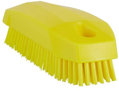 Vikan - Higiene - Cepillo para uñas - Fibras duras - 130 mm - Amarillo