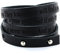area17 Gravur Lederarmband Wickelarmband, schwarz - MIT IHREM WUNSCHTEXT