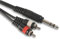 PRO 6,35 mm 1/4 presa jack stereo TRS a 2 x spine RCA PHONO 30 cm 1,2 m 3 m 5 m cavo - Lunghezza cavo 5 metri