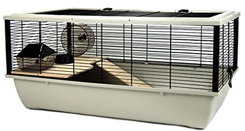 Little Friends Grosvenor Ratten- und Hamster-Käfig mit Holz-Podest und -Leiter