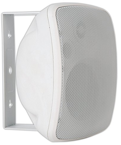 Artsound ASW45.2, Ensemble de 2 Enceintes étanches, Enceinte HiFi 2 Voies, 10-80 Watts, avec Support Mural, Convient pour Une Utilisation intérieure et extérieure, terrasse, Jardin, Sauna, Piscine,