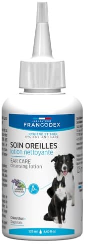 Francodex Ohrenreiniger für Hunde und Katzen, 125 ml