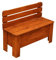 MODO24 Truhe, Holztruhe mit Deckel, Holzbank, Schatztruhe, Truhenbank, Sitzbank für Kinder, Spielkiste, In- & Outdoor, Robuste, UV-beständig, FSC-Holz, Abmessungen 54x71x29 cm, Farbe: Erle