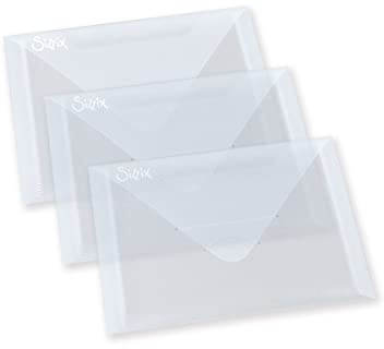 Sizzix,654452,Zubehör AA8Kunststoffumschläge, 3erPackung, Mehrfarbig