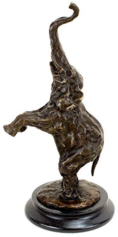 Kunst & Ambiente - Tierskulptur - Bronzefigur - Indischer Elefant - Rembrandt Bugatti - Skulptur - Bildhauer Italien
