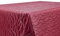 BEAUTEX Tischdecke Damast Streifen - Bügelfreies Tischtuch - Fleckabweisende, Pflegeleichte Tischwäsche - Tafeltuch, Eckig 110x140 cm, Rot