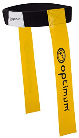 Optimum Touch Rugby Tackle Tag Gürtel und 2 Flaggen - Gelb