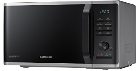 Samsung MG23 K3515AS Hob – Microwave (Cooker, Microwave with Grill, 23 L, 800 W, Buttons, Rotary, Black, Silver)