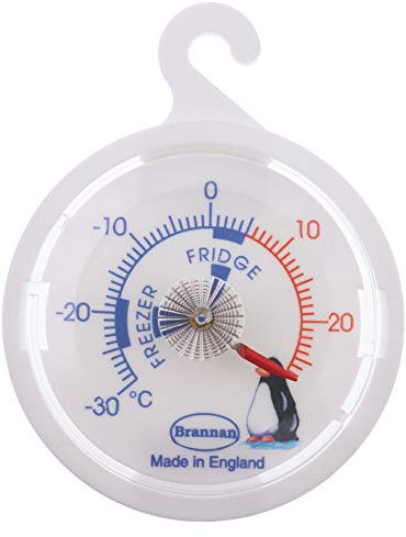 Brannan Dial Fridge Freezer Thermometer 65 mm - Ideal for Refrigeration Temperature Control