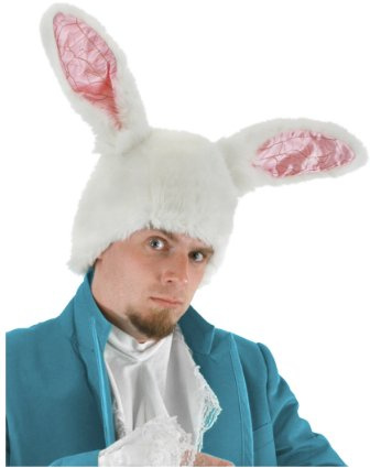 White Rabbit Ears Hat Standard
