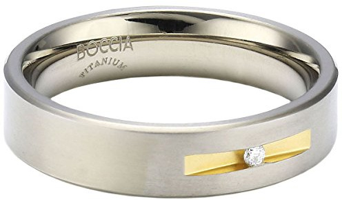 Boccia Damen-Ring Titan Bicolor 1 Brilliant 0,03 ct 0101-0848