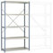 Manuflex Steckregal PLANOFLEX Basismodell mit 5 Einlegeböden RP1021.0001 970 mm x 2000 mm x 300 mm grau-grün