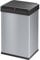 Hailo Big-Box Swing L Mülleimer - 1 x 35 Liter - selbstschließender Schwingdeckel - Stahlblech - Müllbeutel-Klemmrahmen - Mülleimer Küche rechteckig - Abfalleimer made in Germany - silber