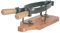 Home Zillo Stringi Prosciutto con Base in Legno, Metallo/Legno, Marrone/Nero