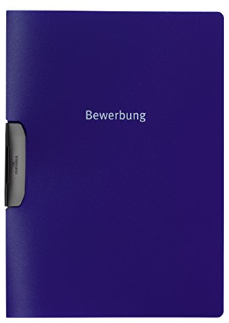 Durable Klemm-Mappe Duraswing job, Bewerbung, bis 30 Bl., blau