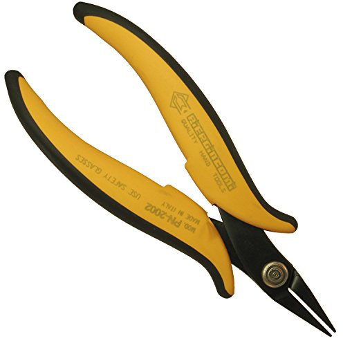Piergiacomi - PN2002 Pinza Corta con becchi a Punta Lisci - Testa Media, Lunghezza punta 16mm,Lunghezza totale 146mm,Spessore punta 1.2x1mm - Adatta alla Presa di componenti -Arancione - Made in Italy