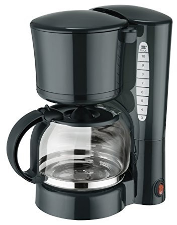 Efbe-Schott Filter-Kaffeemaschine mit 1,25 l Fassungsvermögen, Glaskanne, Für 10-12 Tassen, Dunkelgrün, SC KA 1080 GR