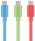 MaGeek [Pack de 3 1,0m Cables Micro USB Sincroniza y Carga para Samsung, HTC, Sony, Motorola, LG, Google, Nokia etc.(Verde,Azul,Rosado)