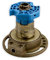 DIWARO® Kegelradgetriebe K035 | Untersetzung 4:1 links | Antrieb 6mm Innenvierkant (durchsteckbar) | für SW 60 achtkant Stahlwelle | Kurbelgetriebe, Rolladengetriebe