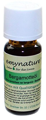 emynature® - Ätherisches Öl Bergamotte 100% naturrein (Citrus aurantium var bergamia) Inhalt 10 ml Bergamotteöl
