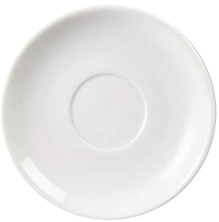 Olympia CB468 Lot de 12 soucoupes empilables Blanc