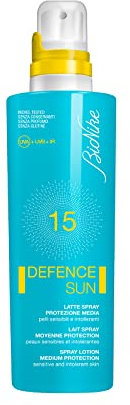 BioNike Defence Sun - Latte Spray SPF15 Protezione Media, 200ml