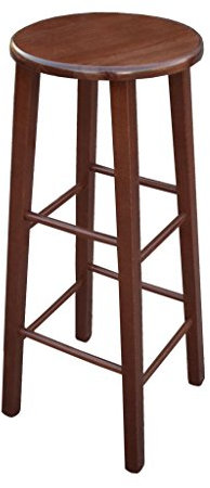 SGABELLO Legno Tondo MASSELLO H.80 Noce GIAQUINTO